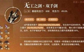 原神无工之剑适合谁用问题解析，原神无工之剑给谁